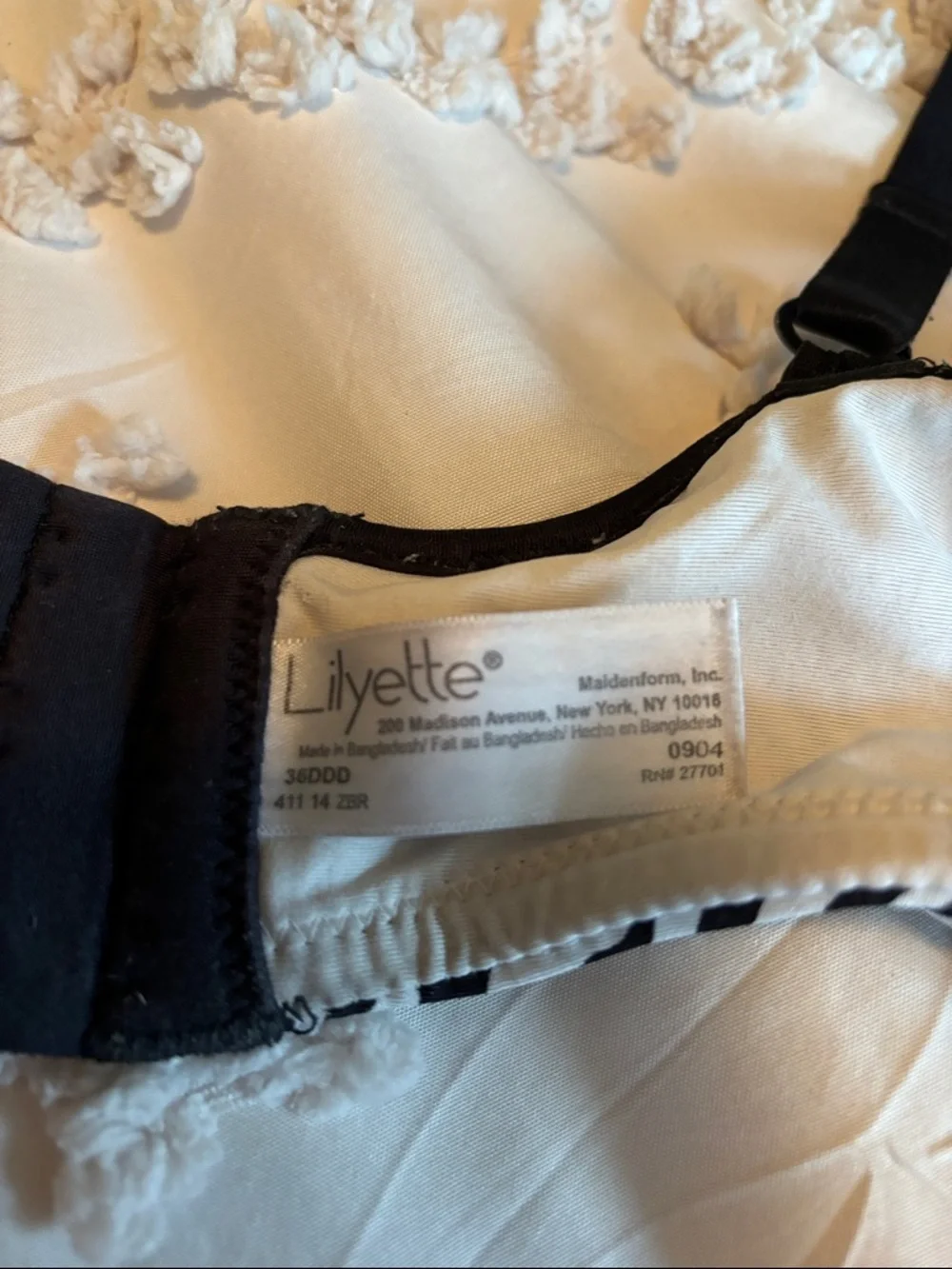 Lilyette Zebra-Print Underwire Bra - Black & White